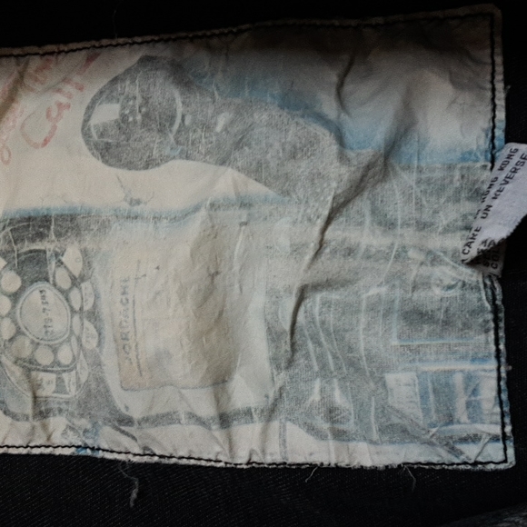 DENIM Black Jacket From the 80's VINTAGE ....JORDACHE - Picture 3 of 8